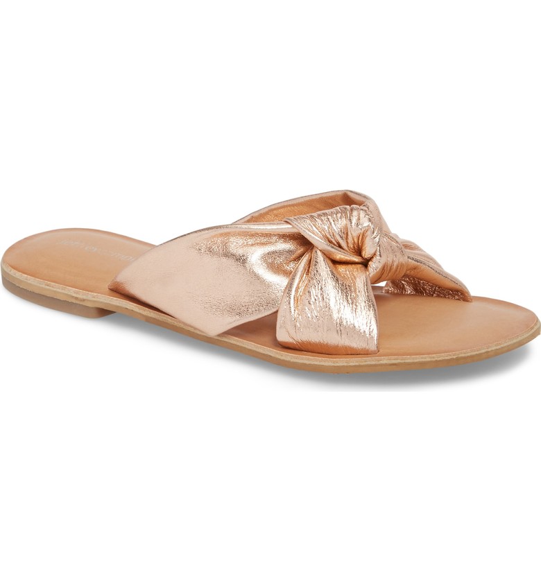 Embellished slide sandals for summer | Jeffrey Campbell rose gold slide Embellished slide sandals for summer | Jeffrey Campbell rose gold slide
