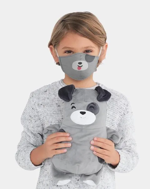 Cubcoats pink kitty face mask for kids