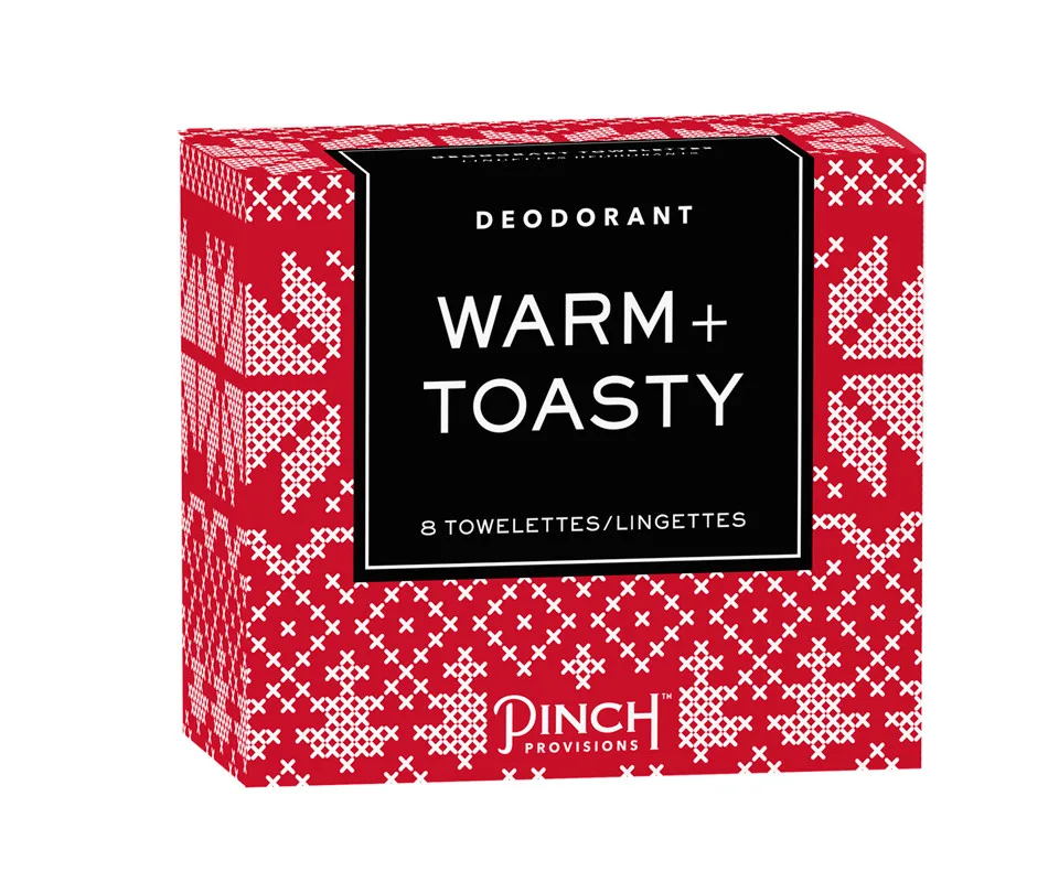 Deodorant towelettes from Pinch Provisions make fantastic beauty stocking stuffers!