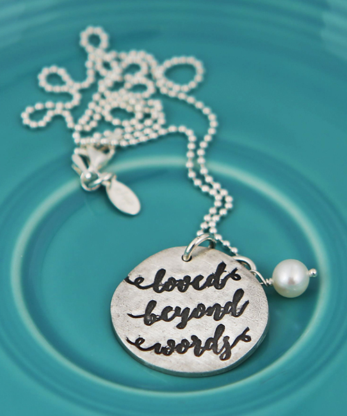 "Loved Beyond Words" Necklace (The Vintage Pearl)
