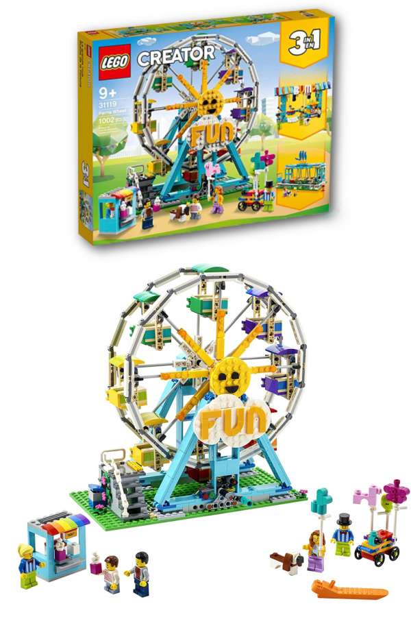 The top 10 hottest holiday toys and games: LEGO creator set featuring a ferris wheel that goes