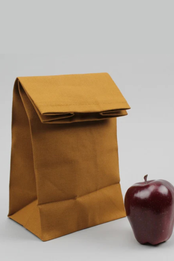 Italic Home Reusable Canvas "Brown Bag" Lunch Tote