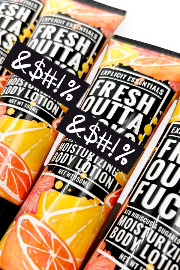 Fresh Outta F**ks Hand & Body Lotion (Red Hibiscus & Sugared Citrus)