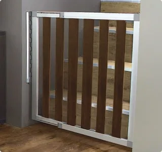 A stylish baby gate. I kid you not.