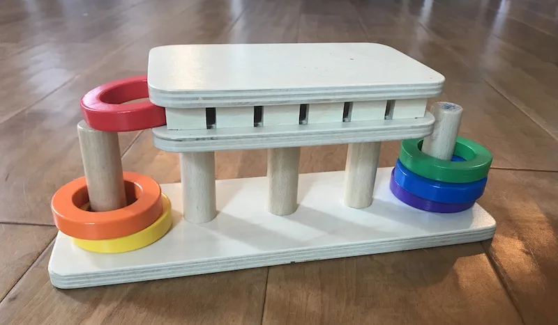 Toys for kids with special needs: Learn complex object matching with Right at Home quiet book.