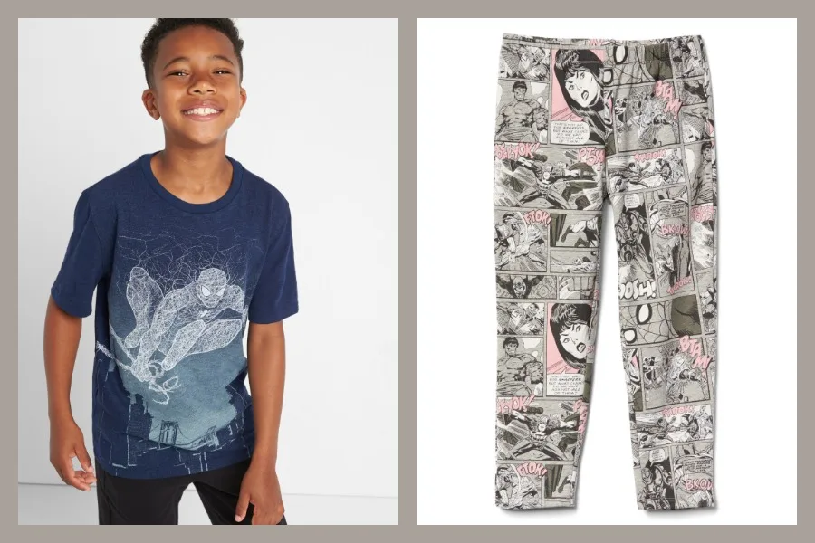 GapKids and Marvel clothes collection