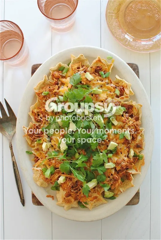 Slow Cooker Chicken Nachos Recipe (Printable/Recipe Card)