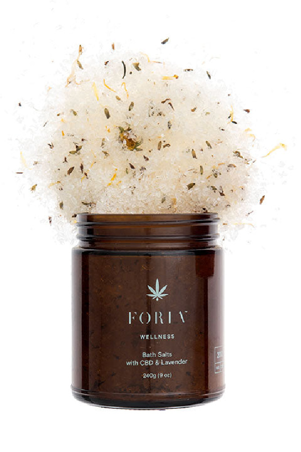 Best gifts for girlfriends: Foria Wellness Bath Salts with Lavender + CBD | Valentines Gifts Best gifts for girlfriends: Foria Wellness Bath Salts with Lavender + CBD | Valentines Gifts