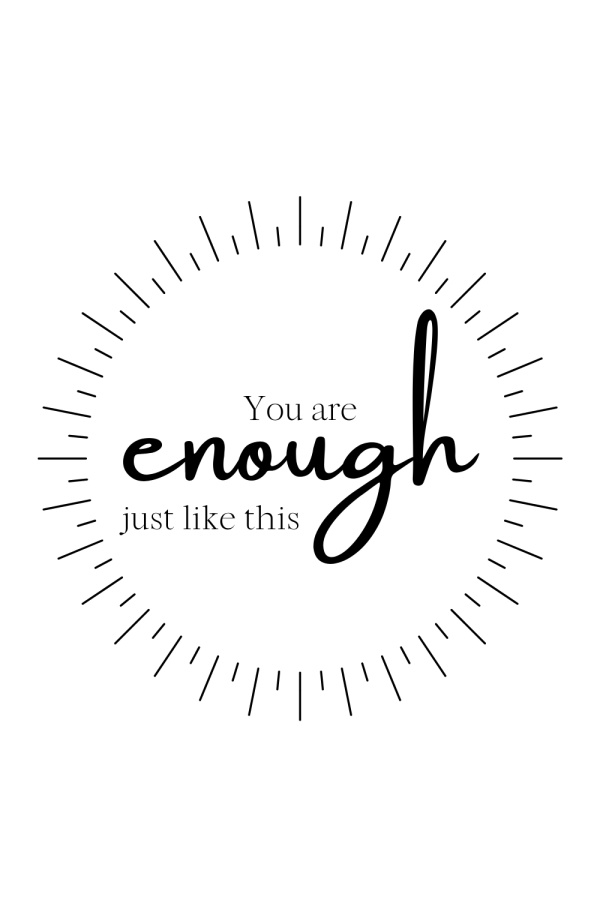 feelClings inspirational mirror clings: You are enough feelClings inspirational mirror clings: You are enough