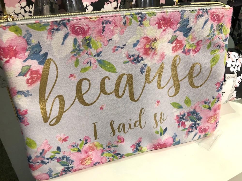 Floral gifts for Mother's Day and how to make them more special: Because I said so floral pouch