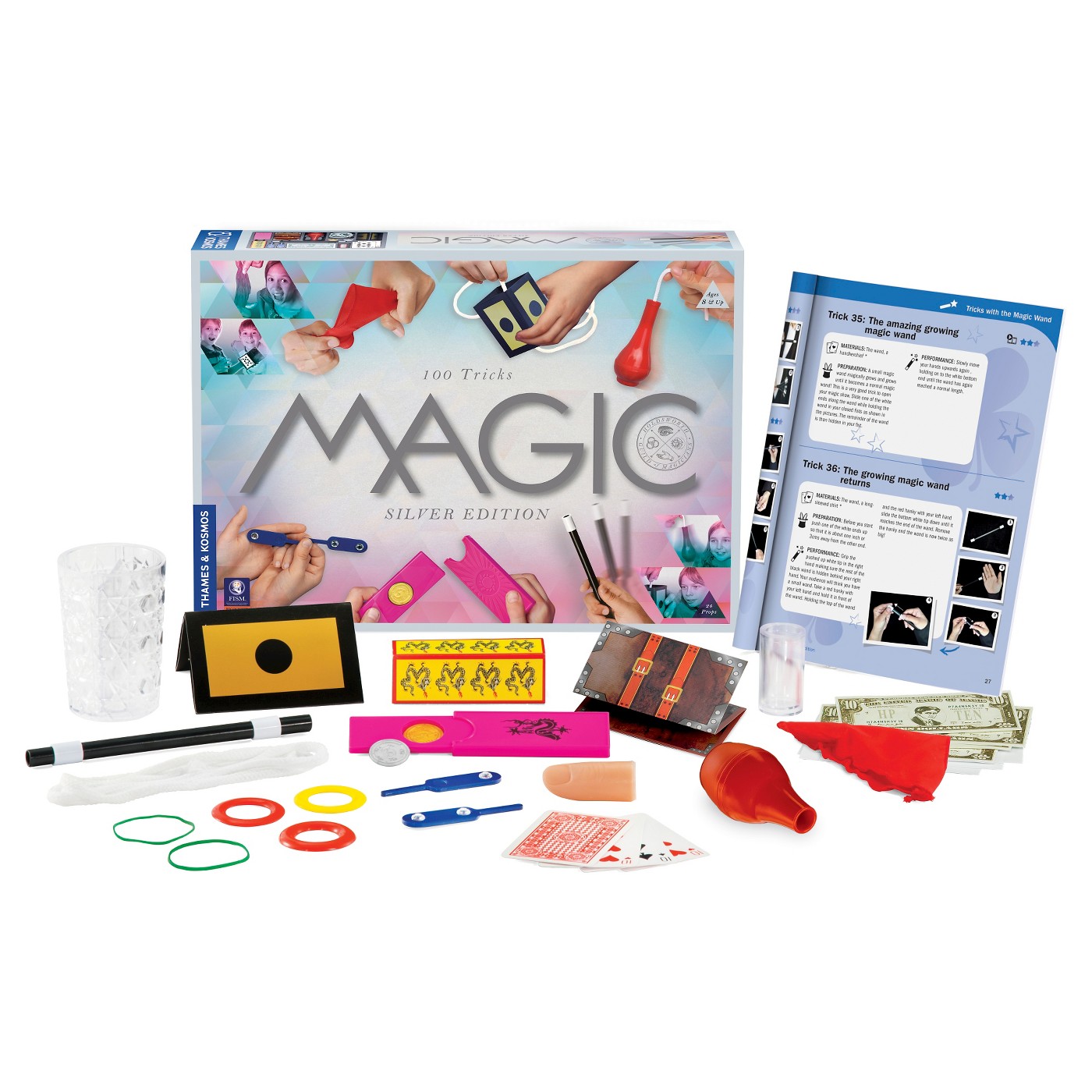Cool gift ideas for tween girls: Thames & Kosmos 100 Trick Magic Set