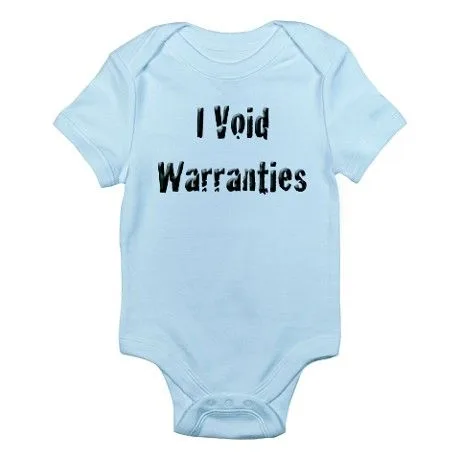 I void warranties onesie on coolmomtech.com