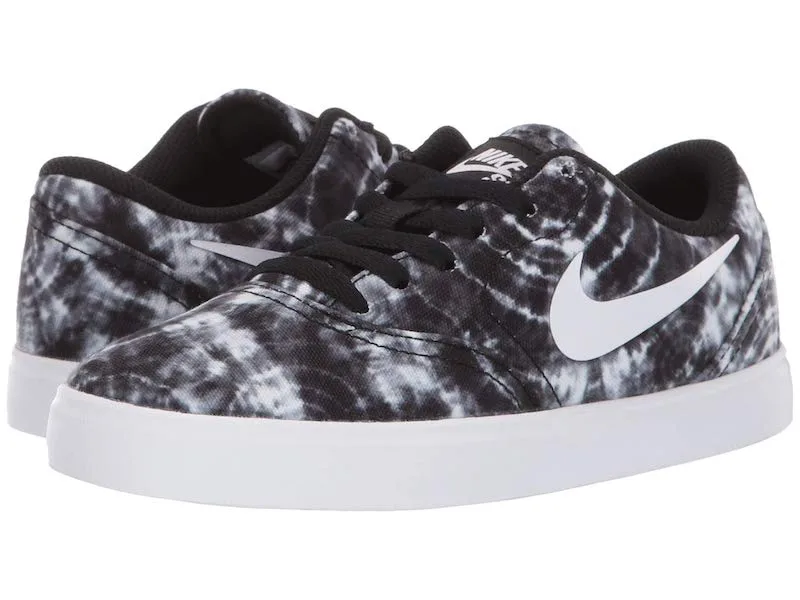 Tie-Dye Sneakers: Black & White Nikes