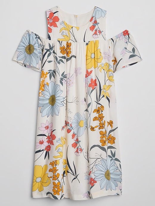 Versatile Spring dresses for kids: Floral cold-shoulder dress at The Gap Versatile Spring dresses for kids: Floral cold-shoulder dress at The Gap