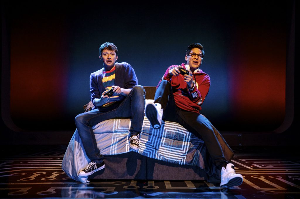 Will Roland and George Salazar in Be More Chill: Two gamer geeks who just want to be popular