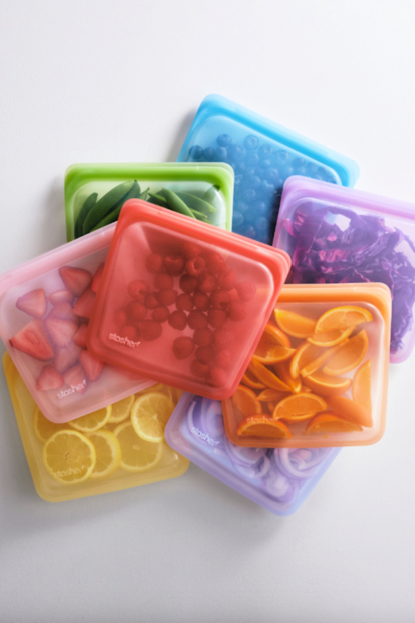 Stasher Reusable Silicone Sandwich & Snack Bags (6-pack)