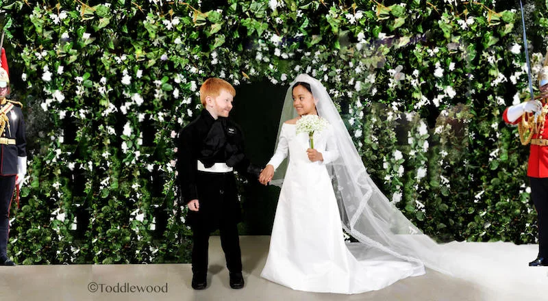 Pop culture Halloween costumes for kids: Harry and Meghan at Toddlewood