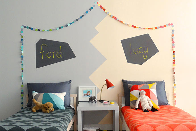 Paint inspiration: A jigsaw line to create a room divider | Colorhouse Paint blog