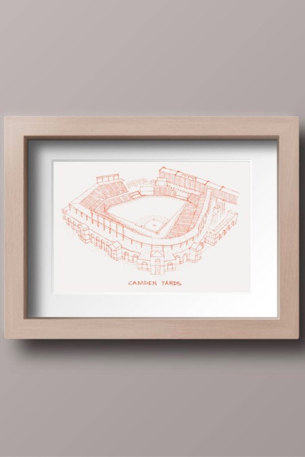Camden Yards Stadium Wall Art (Designs by Patterson)