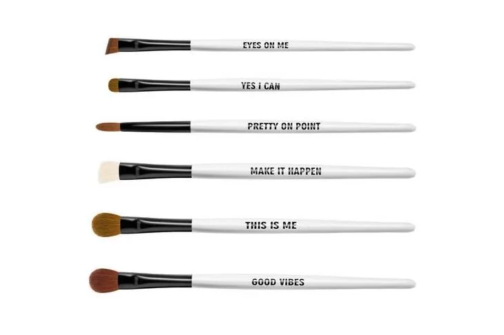 RealHer eyebrush set features wonderfully empowering messages for women, and donates 20% to a great cause