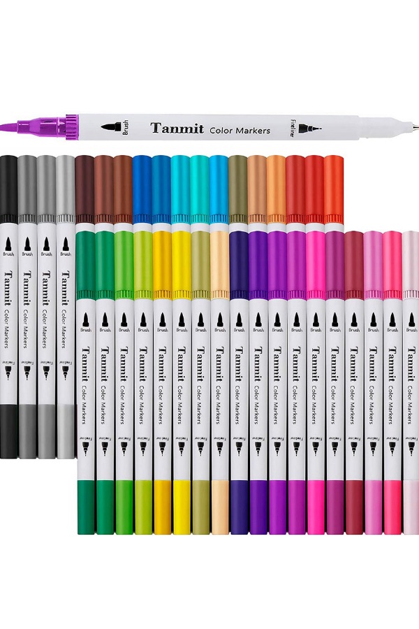 Set of 36 Dual-Brush Markers