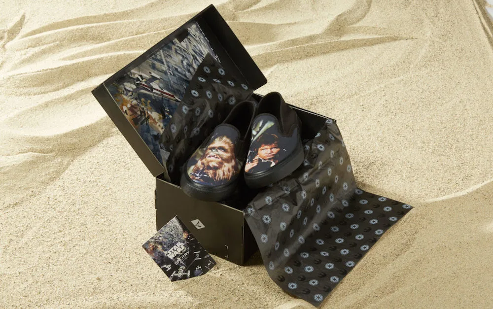 Star Wars sneakers by Sperry: Han and Chewy (sniff)