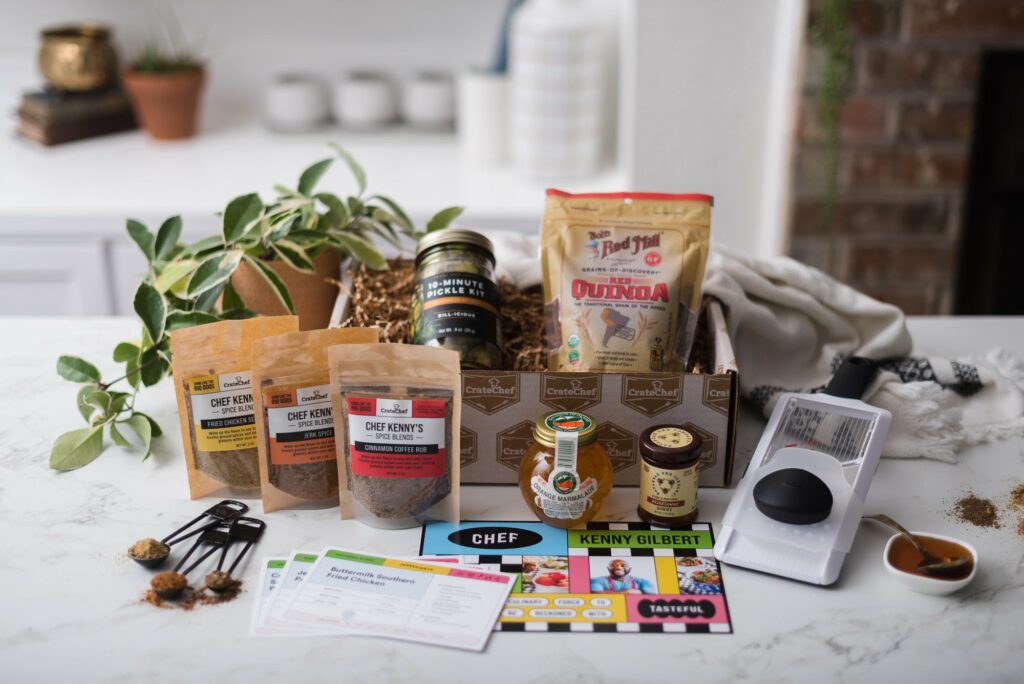 Cool Subscription Boxes for Men: CrateChef is curated by top chefs like this one from Chef Kenny Gilbert Cool Subscription Boxes for Men: CrateChef is curated by top chefs like this one from Chef Kenny Gilbert