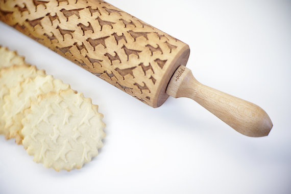 'Made By' or Themed Embossed Rolling Pin (Mother's Day gift idea)