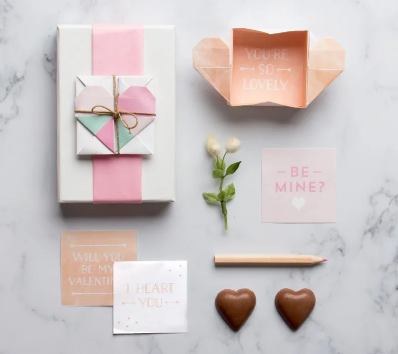 Free printable surprise Valentines box by Tiny Me