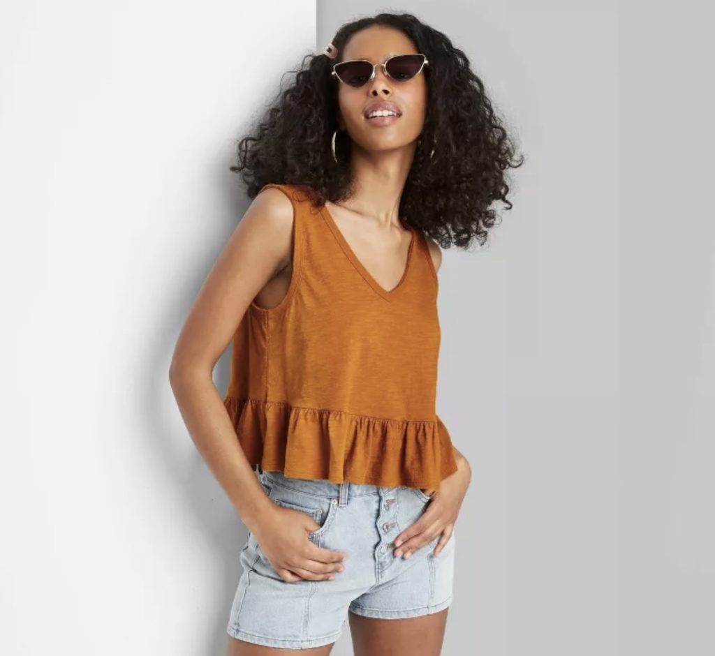 Best crop tops for summer: Peplum tank crop top at Target Best crop tops for summer: Peplum tank crop top at Target
