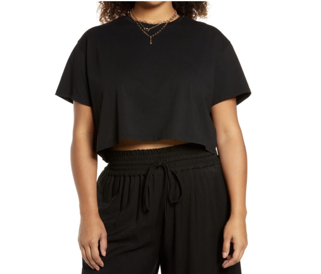 Best crop tops for summer: Open Edit boxy crop top at Nordstrom Best crop tops for summer: Open Edit boxy crop top at Nordstrom