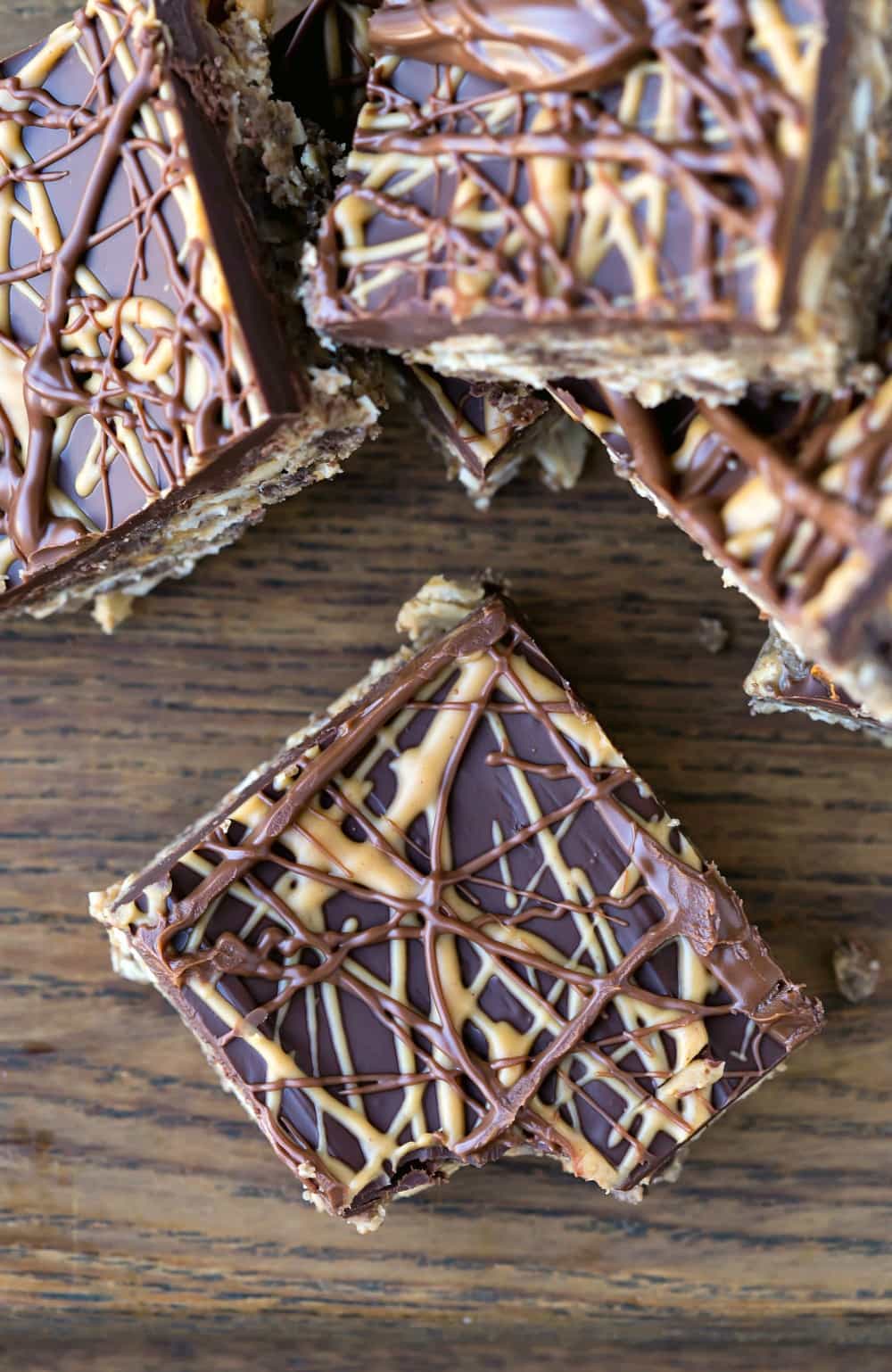 No-Bake Peanut Butter and Chocolate Cookie Bars