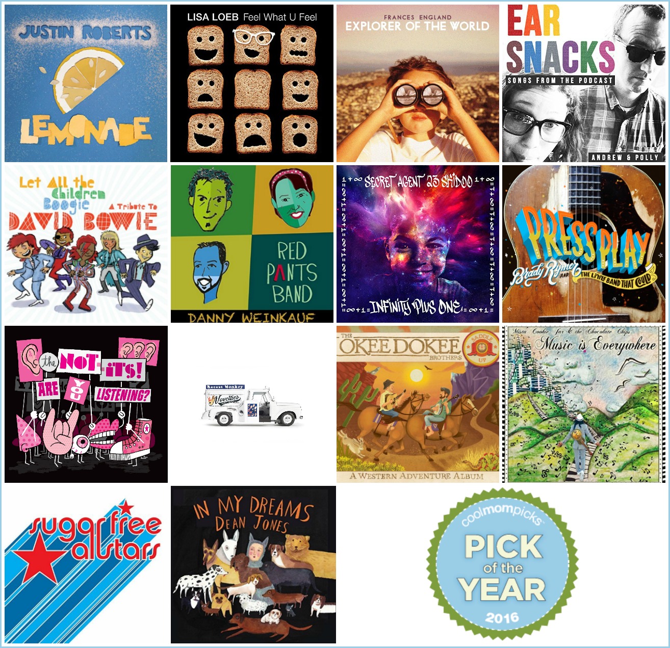 Best Kids Music of 2016: 14 fantastic albums selected by the editors of Cool Mom Picks Best Kids Music of 2016: 14 fantastic albums selected by the editors of Cool Mom Picks