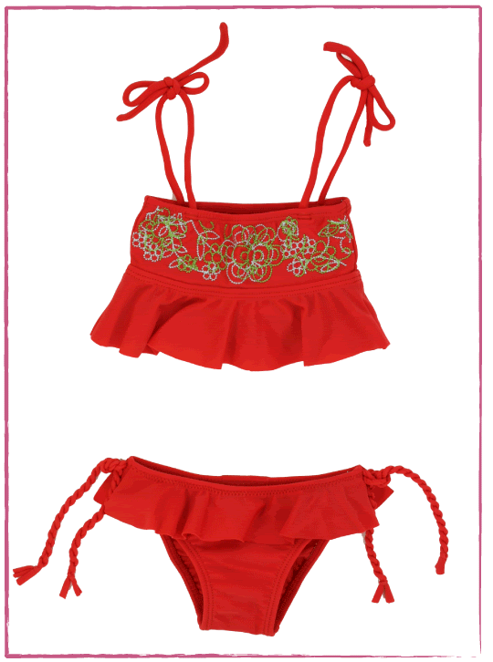 Girls' bikinis that aren't too itsy bitsy or teeny weeny