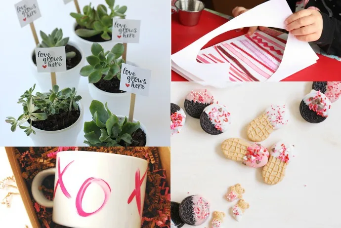 Easy DIY Valentine's gifts from the kids: Semi-homemade Valentine's cookies