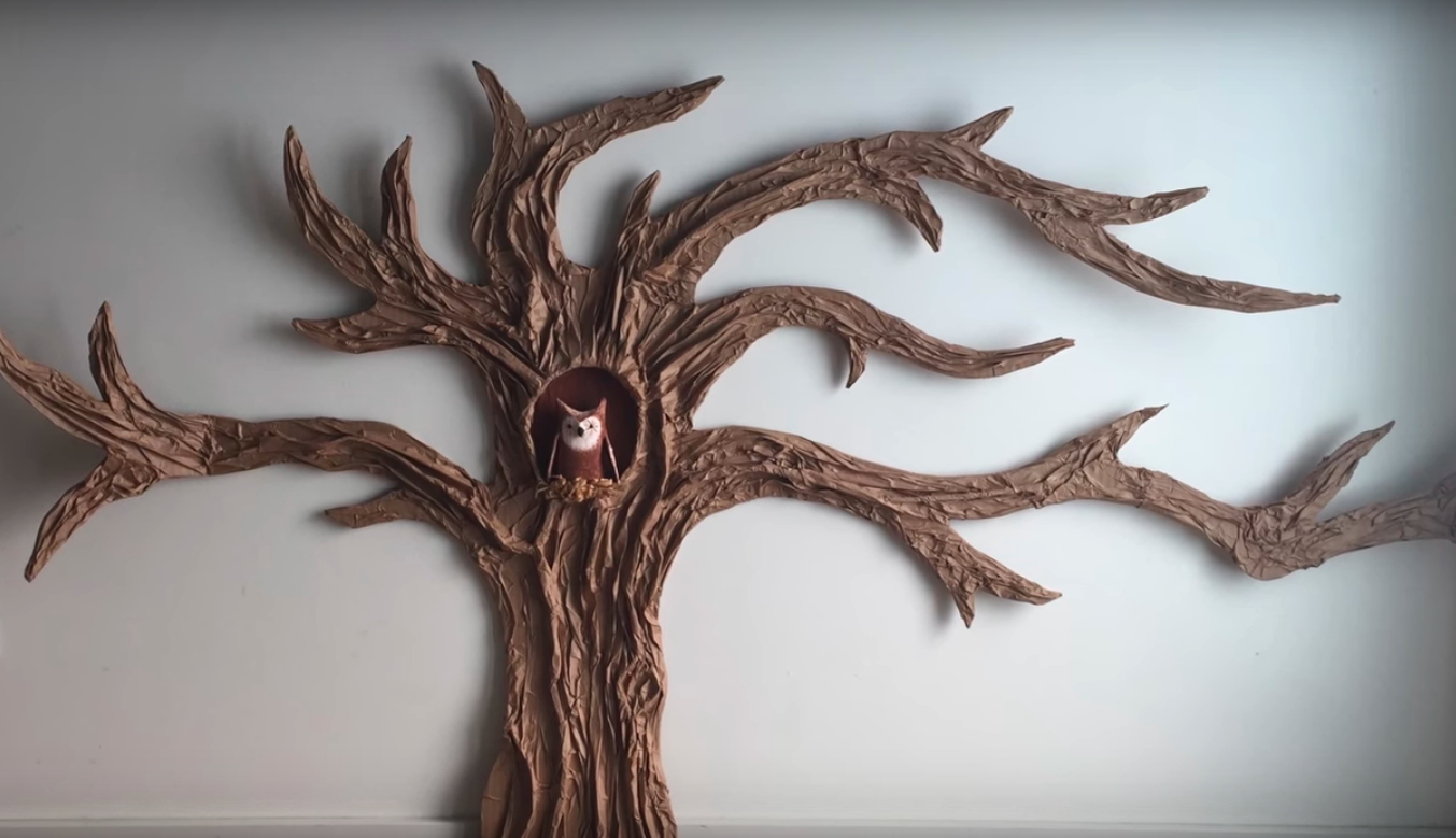 Stranger Things party ideas: Paper Mâché Tree Tutorial | Green Arts