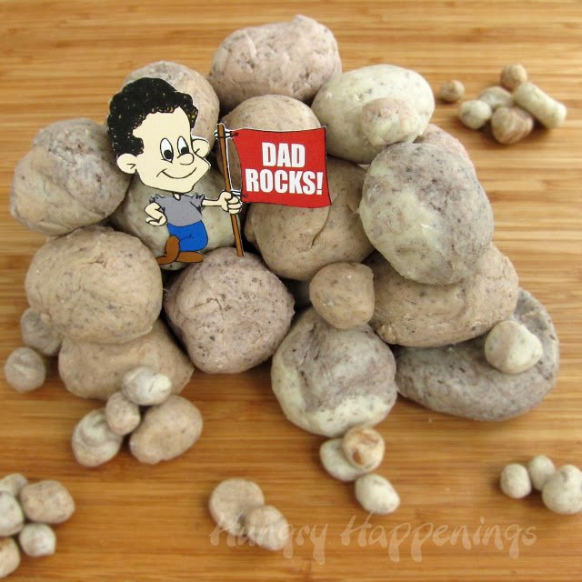 Edible 'Dad Rocks' Cookies (cookies-and-cream)