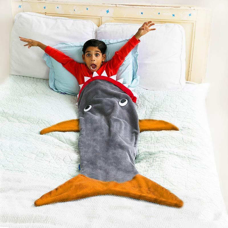 Coolest preschool gifts: Shark blanket from Blankie Tails