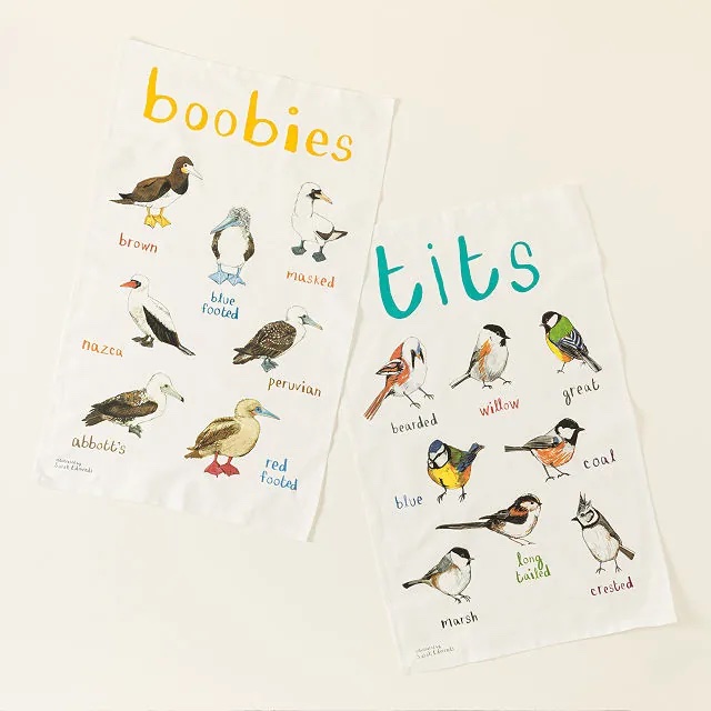 Dish towels featuring Boobies and Tits WHAT THEY