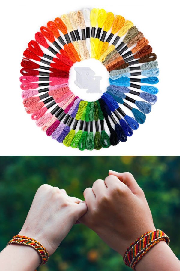 camp care package ideas for older kids: embroidery floss for friendship bracelets. This one is under $10! camp care package ideas for older kids: embroidery floss for friendship bracelets. This one is under $10!