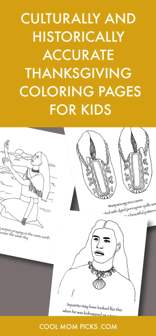 Historically accurate Thanksgiving coloring pages: Wampanoag Musical instruments and clothing