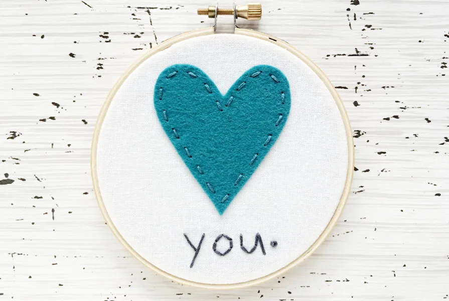 Mother's Day gifts under $20: Handmade hoop art at Blue Without You Kids
