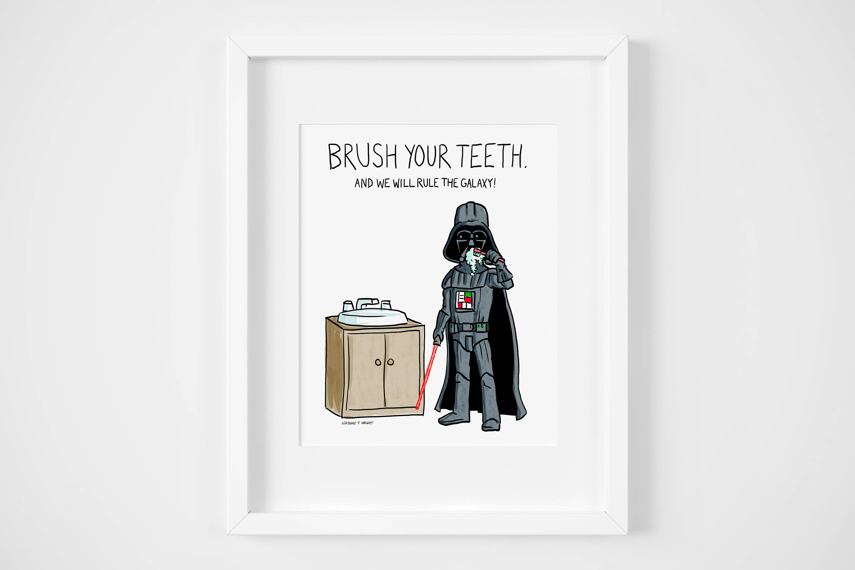 The coolest Star Wars stocking stuffers for kids: Darth Vader art The coolest Star Wars stocking stuffers for kids: Darth Vader art