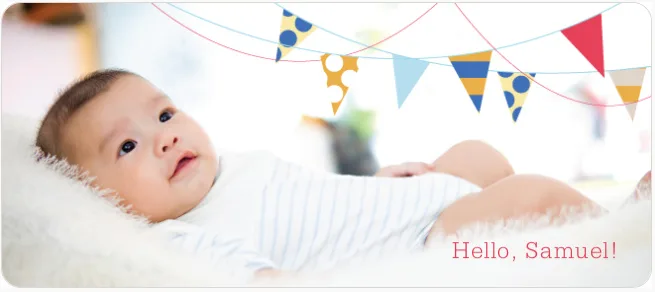 Your baby is a big deal, doesn't the announcement deserve an extra-big card?
