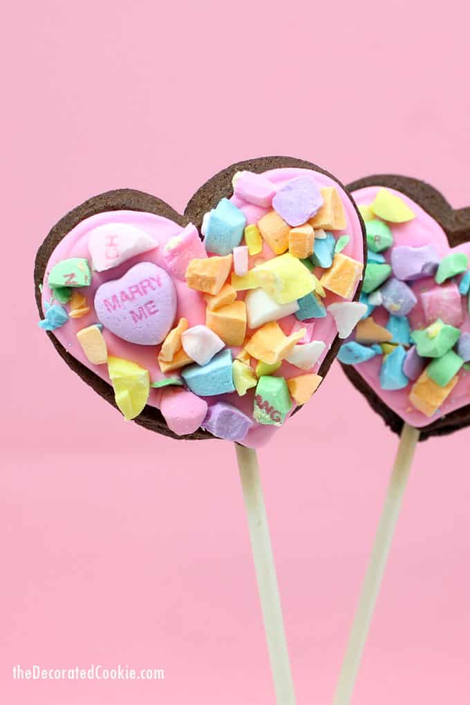 Lollipop Stick Cookie Mold / Candy Heart Lollipop Cookie Kit