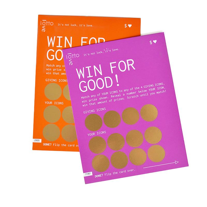 LottoLove Win for Good cards for Mother's Day - scratch to reveal which charities your purchase helped to support | Mother's Day gifts that give back