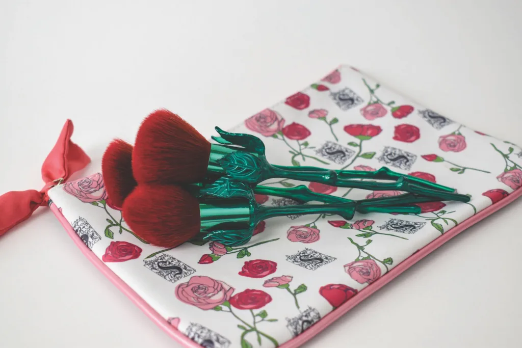 Storybook Cosmetics Belle-inspired rose makeup brushes are works of art