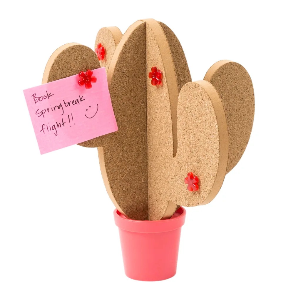 Mini Desktop Cactus Corkboard