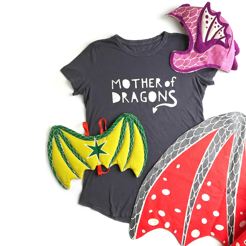 Last-minute Halloween costumes for moms: Mother of Dragons at Lovelane Designs
