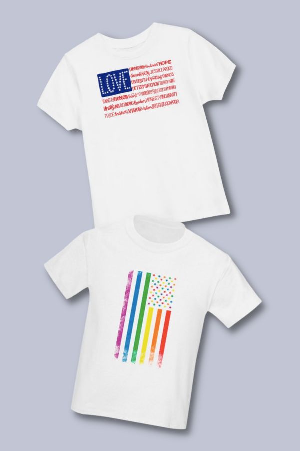 These modern patriotic tees are perfect for Fourth of July and beyond